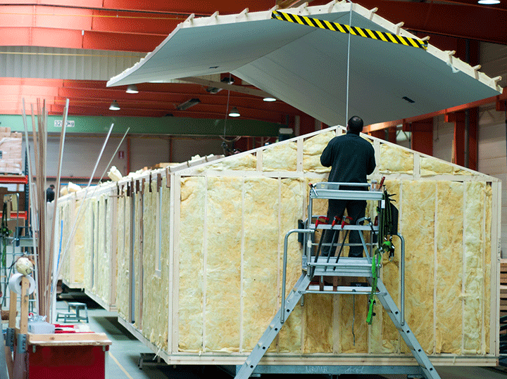 fabrication d'un mobil-home
